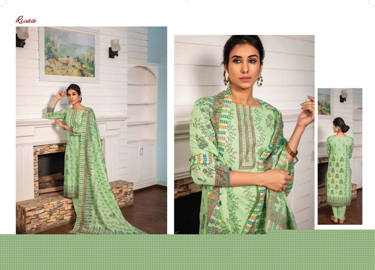 TRISHALA VOL-5 BY RIVAA 1973-A TO 1976-B SERIES BEAUTIFUL SUITS COLORFUL STYLISH FANCY CASUAL WEAR & ETHNIC WEAR PURE COTTON PRINT DRESSES AT WHOLESALE PRICE