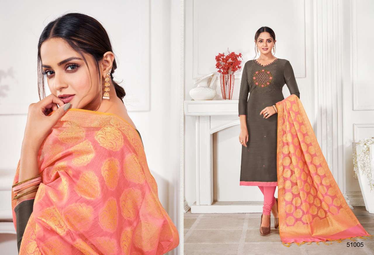 LIFE LINE VOL-2 BY KAPIL TEX 51001 TO 51012 SERIES BEAUTIFUL PATIYALA SUITS STYLISH FANCY COLORFUL PARTY WEAR & OCCASIONAL WEAR LONG SLUB WITH HANDWORK PRINTED DRESSES AT WHOLESALE PRICE