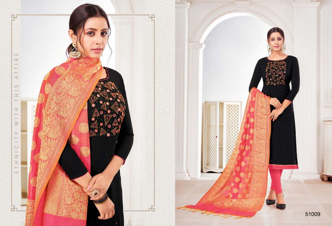 LIFE LINE VOL-2 BY KAPIL TEX 51001 TO 51012 SERIES BEAUTIFUL PATIYALA SUITS STYLISH FANCY COLORFUL PARTY WEAR & OCCASIONAL WEAR LONG SLUB WITH HANDWORK PRINTED DRESSES AT WHOLESALE PRICE