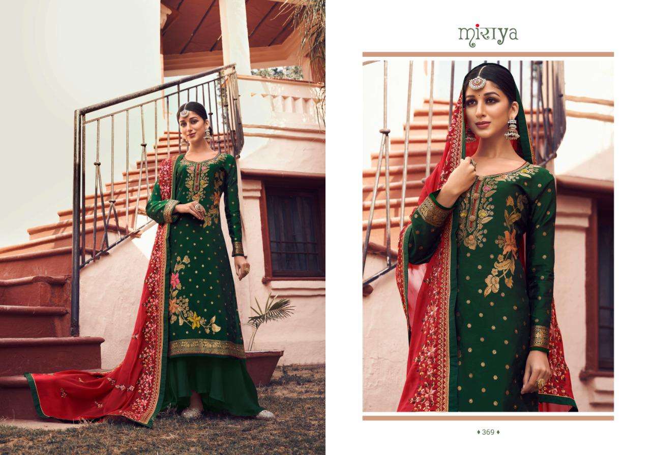ROOSHI BY AARAV TRENDZ 369 TO 340 SERIES BEAUTIFUL SUITS COLORFUL STYLISH FANCY CASUAL WEAR & ETHNIC WEAR SOFT MEENAKARI JACQUARD WITH DIAMOND WORK DRESSES AT WHOLESALE PRICE