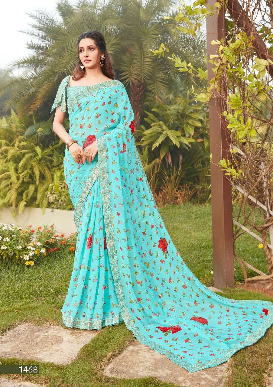 NATASHA BY PRIYA PARIDHI 1467 TO 1476 SERIES INDIAN TRADITIONAL WEAR COLLECTION BEAUTIFUL STYLISH FANCY COLORFUL PARTY WEAR & OCCASIONAL WEAR GEORGETTE SAREES AT WHOLESALE PRICE