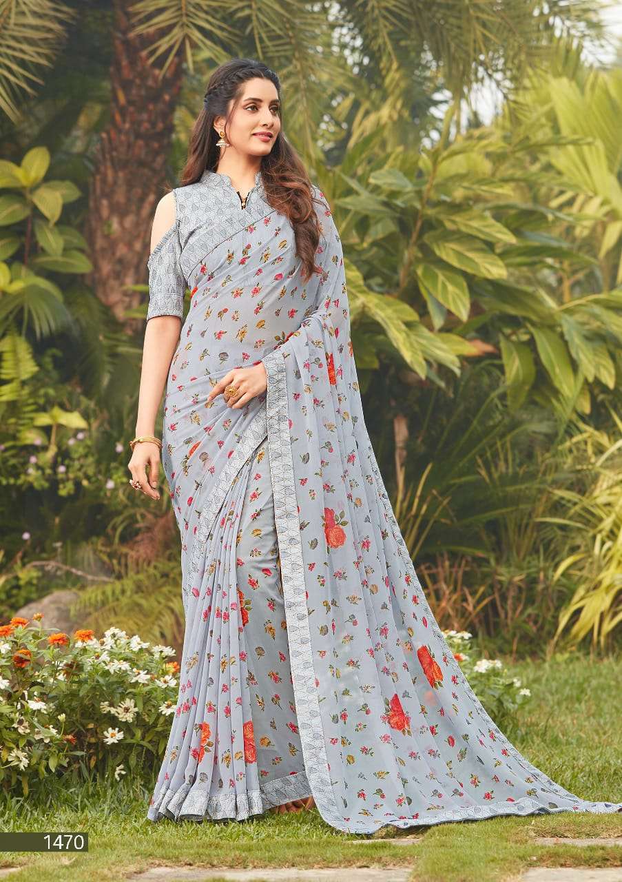 NATASHA BY PRIYA PARIDHI 1467 TO 1476 SERIES INDIAN TRADITIONAL WEAR COLLECTION BEAUTIFUL STYLISH FANCY COLORFUL PARTY WEAR & OCCASIONAL WEAR GEORGETTE SAREES AT WHOLESALE PRICE