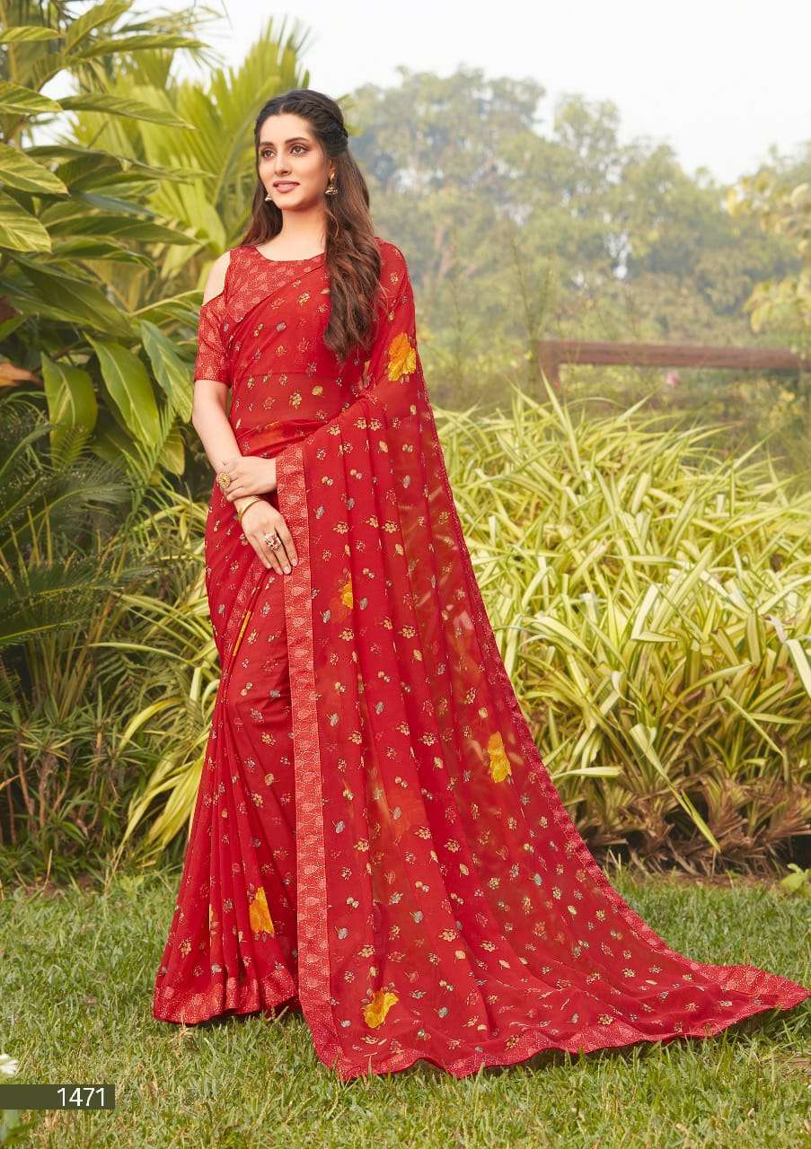 NATASHA BY PRIYA PARIDHI 1467 TO 1476 SERIES INDIAN TRADITIONAL WEAR COLLECTION BEAUTIFUL STYLISH FANCY COLORFUL PARTY WEAR & OCCASIONAL WEAR GEORGETTE SAREES AT WHOLESALE PRICE