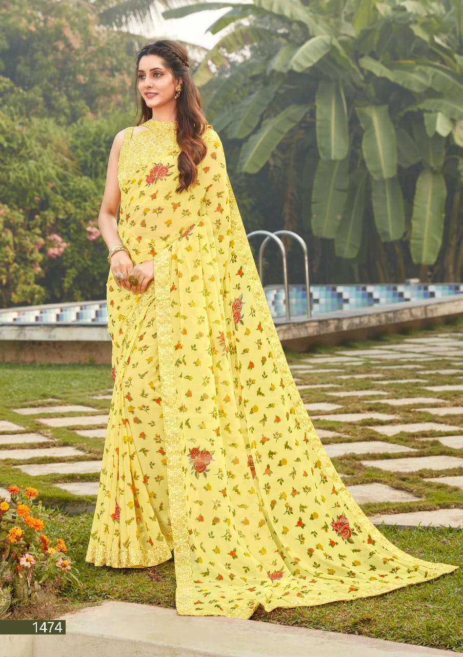 NATASHA BY PRIYA PARIDHI 1467 TO 1476 SERIES INDIAN TRADITIONAL WEAR COLLECTION BEAUTIFUL STYLISH FANCY COLORFUL PARTY WEAR & OCCASIONAL WEAR GEORGETTE SAREES AT WHOLESALE PRICE