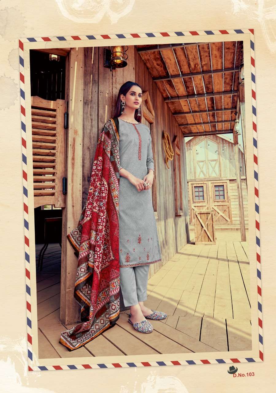 JAMDANI VOL-1 BY VASTU TEX 101 TO 110 SERIES BEAUTIFUL WINTER COLLECTION SUITS STYLISH FANCY COLORFUL CASUAL WEAR & ETHNIC WEAR PURE COTTON MAL PRINT WITH WORK DRESSES AT WHOLESALE PRICE