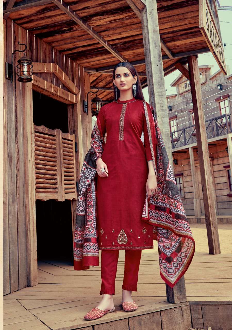 JAMDANI VOL-1 BY VASTU TEX 101 TO 110 SERIES BEAUTIFUL WINTER COLLECTION SUITS STYLISH FANCY COLORFUL CASUAL WEAR & ETHNIC WEAR PURE COTTON MAL PRINT WITH WORK DRESSES AT WHOLESALE PRICE