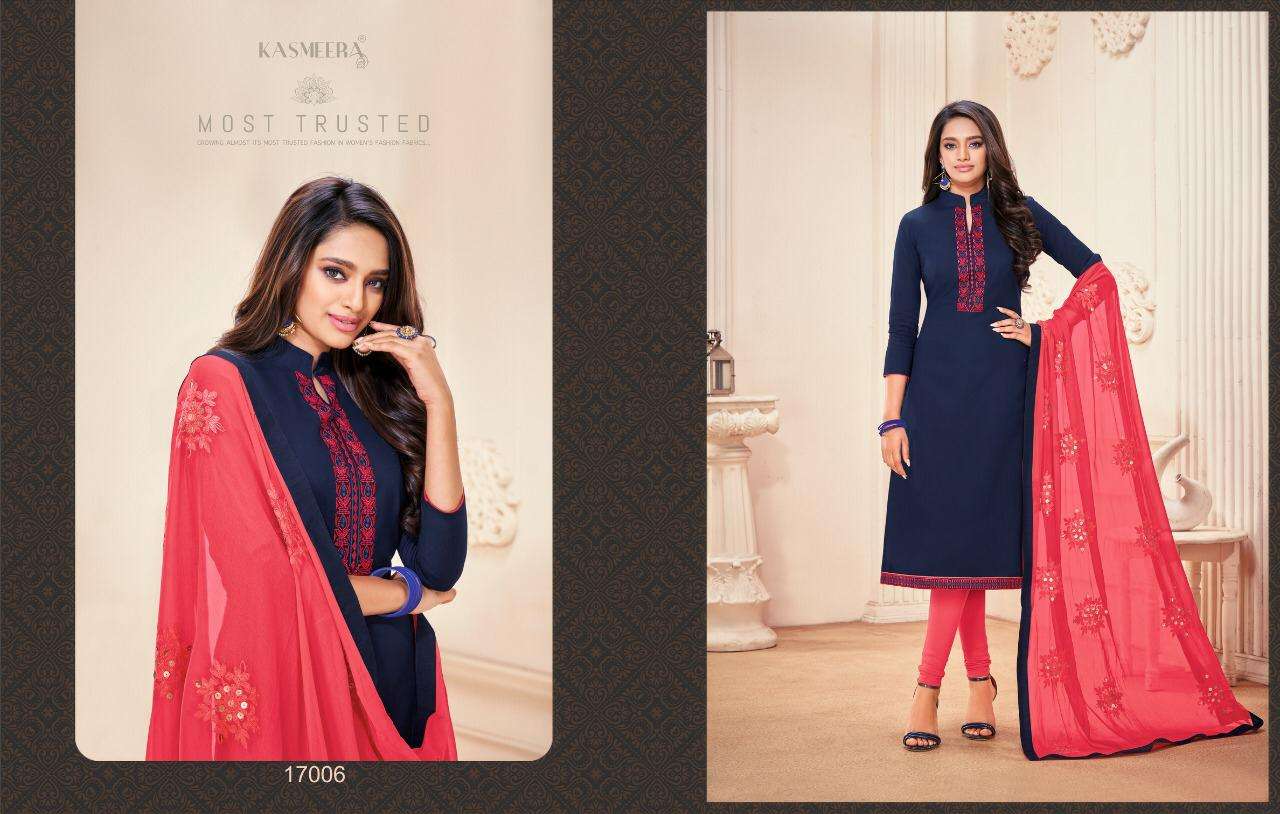 KAAMINI COTTON VOL-12 BY KASMEERA 17001 TO 17012 SERIES BEAUTIFUL SUITS COLORFUL STYLISH FANCY CASUAL WEAR & ETHNIC WEAR COTTON FLEX WITH WORK DRESSES AT WHOLESALE PRICE