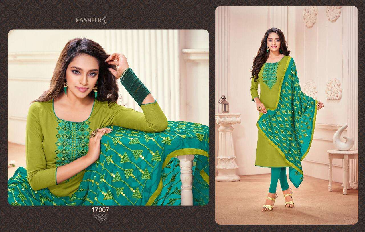 KAAMINI COTTON VOL-12 BY KASMEERA 17001 TO 17012 SERIES BEAUTIFUL SUITS COLORFUL STYLISH FANCY CASUAL WEAR & ETHNIC WEAR COTTON FLEX WITH WORK DRESSES AT WHOLESALE PRICE