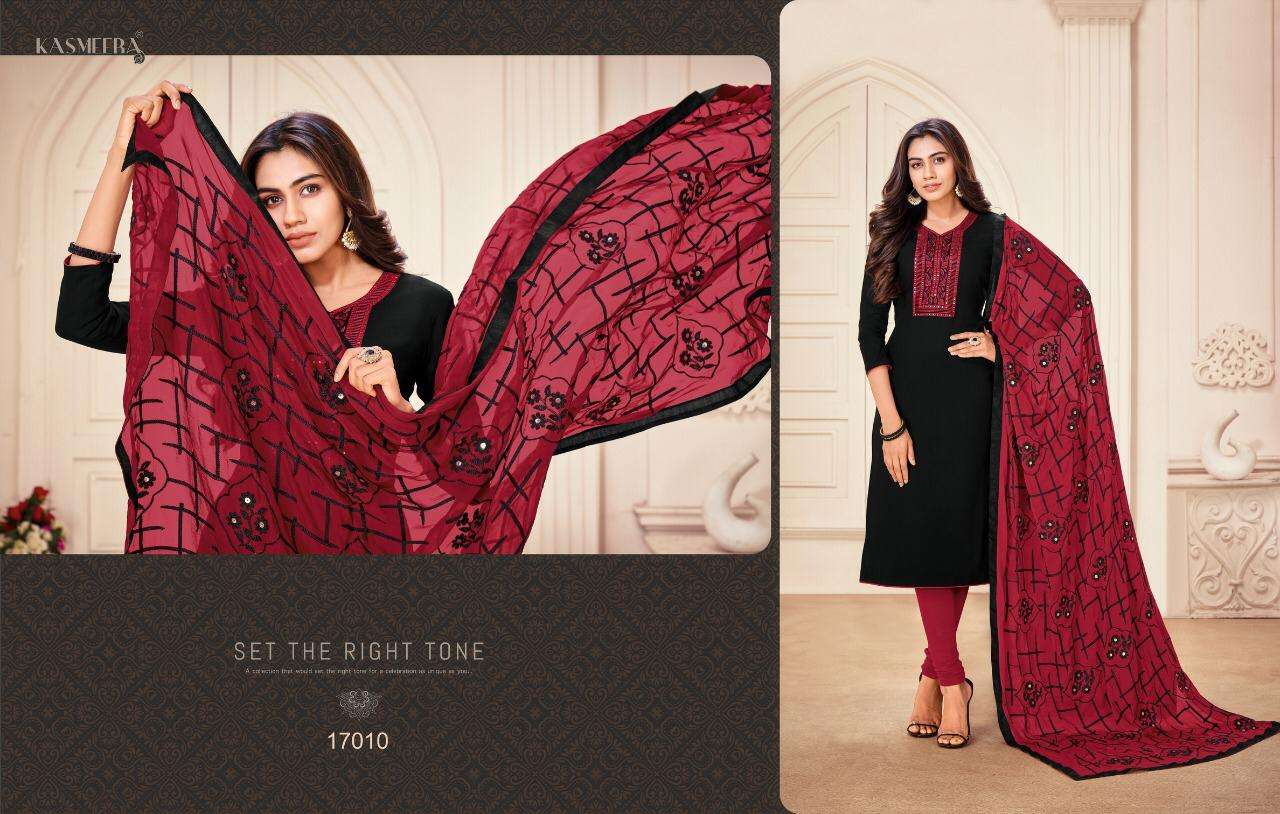 KAAMINI COTTON VOL-12 BY KASMEERA 17001 TO 17012 SERIES BEAUTIFUL SUITS COLORFUL STYLISH FANCY CASUAL WEAR & ETHNIC WEAR COTTON FLEX WITH WORK DRESSES AT WHOLESALE PRICE