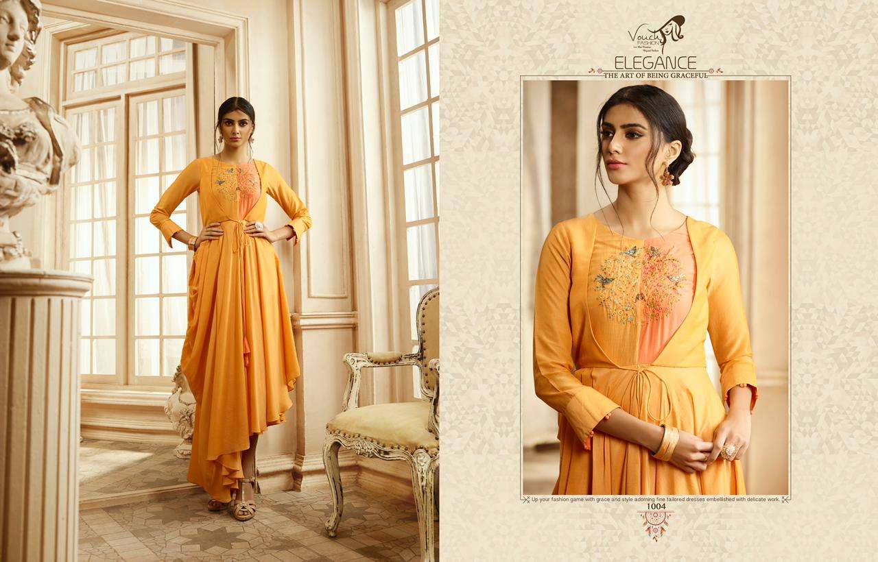 Aashna By Vouche 1001 To 1007 Series Designer Stylish Fancy Colorful Beautiful Party Wear & Ethnic Wear Collection Pure Rayon Cotton Gowns At Wholesale Price