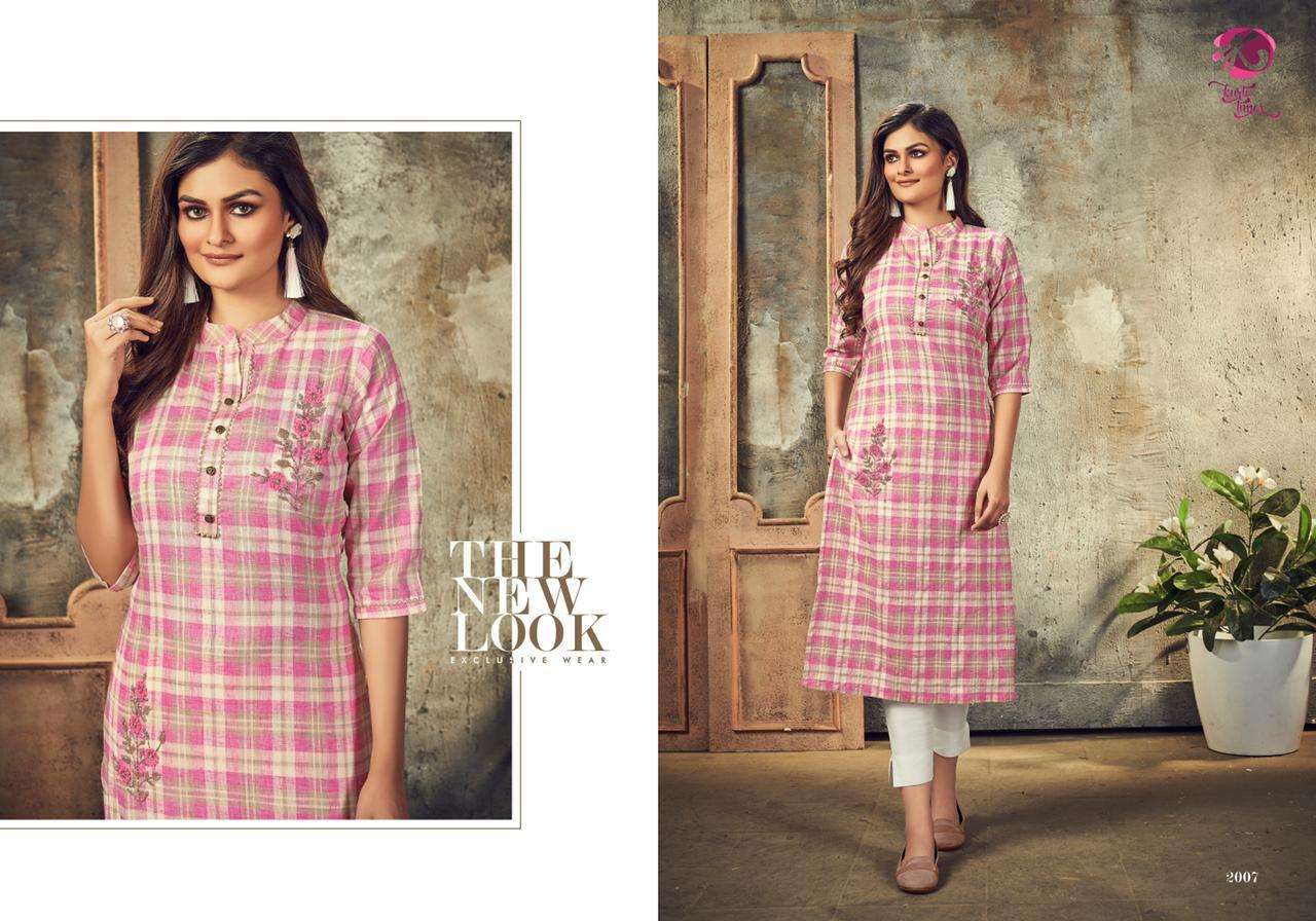 AAYNA BY KURTI TIMES 2005 TO 2008 SERIES DESIGNER STYLISH FANCY COLORFUL BEAUTIFUL PARTY WEAR & ETHNIC WEAR COLLECTION COTTON HANDWORK KURTIS AT WHOLESALE PRICE