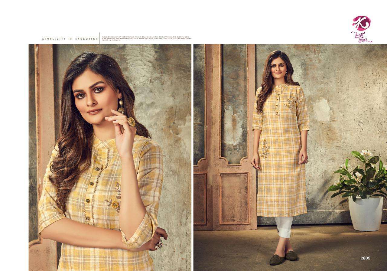 AAYNA BY KURTI TIMES 2005 TO 2008 SERIES DESIGNER STYLISH FANCY COLORFUL BEAUTIFUL PARTY WEAR & ETHNIC WEAR COLLECTION COTTON HANDWORK KURTIS AT WHOLESALE PRICE
