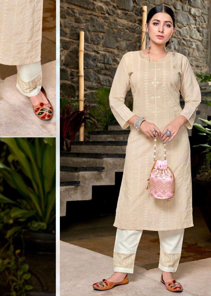 SHALEEN BY C9 1001 TO 1006 SERIES DESIGNER STYLISH FANCY COLORFUL BEAUTIFUL PARTY WEAR & ETHNIC WEAR COLLECTION PURE COTTON EMBROIDERY KURTIS WITH BOTTOM AT WHOLESALE PRICE