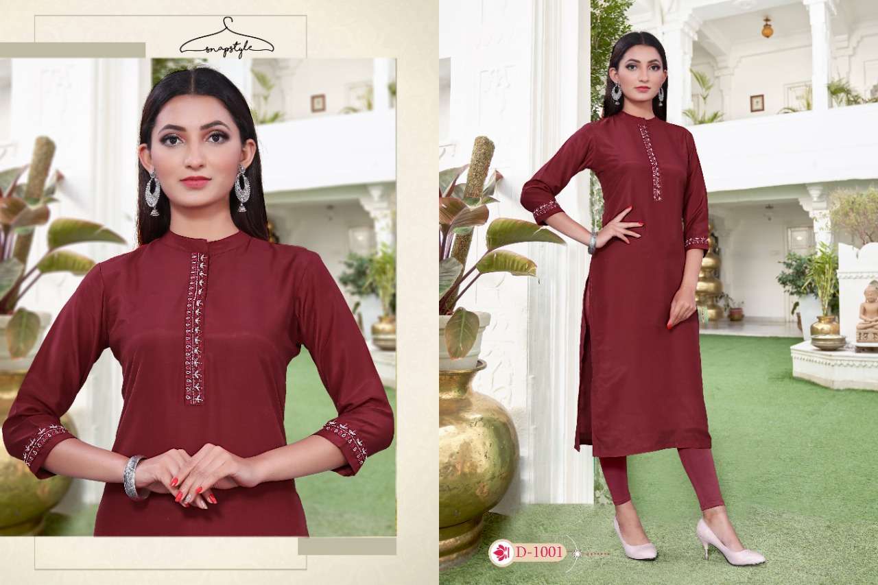 MASKARI BY SNAPSTYLE 1001 TO 1007 SERIES DESIGNER STYLISH FANCY COLORFUL BEAUTIFUL PARTY WEAR & ETHNIC WEAR COLLECTION VISCOSE MUSLIN EMBROIDERY KURTIS AT WHOLESALE PRICE