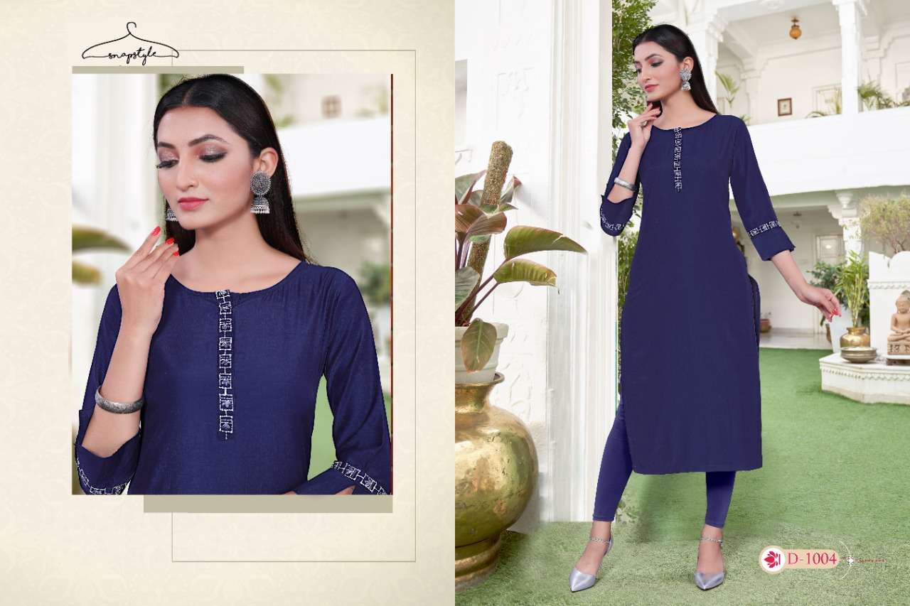 MASKARI BY SNAPSTYLE 1001 TO 1007 SERIES DESIGNER STYLISH FANCY COLORFUL BEAUTIFUL PARTY WEAR & ETHNIC WEAR COLLECTION VISCOSE MUSLIN EMBROIDERY KURTIS AT WHOLESALE PRICE