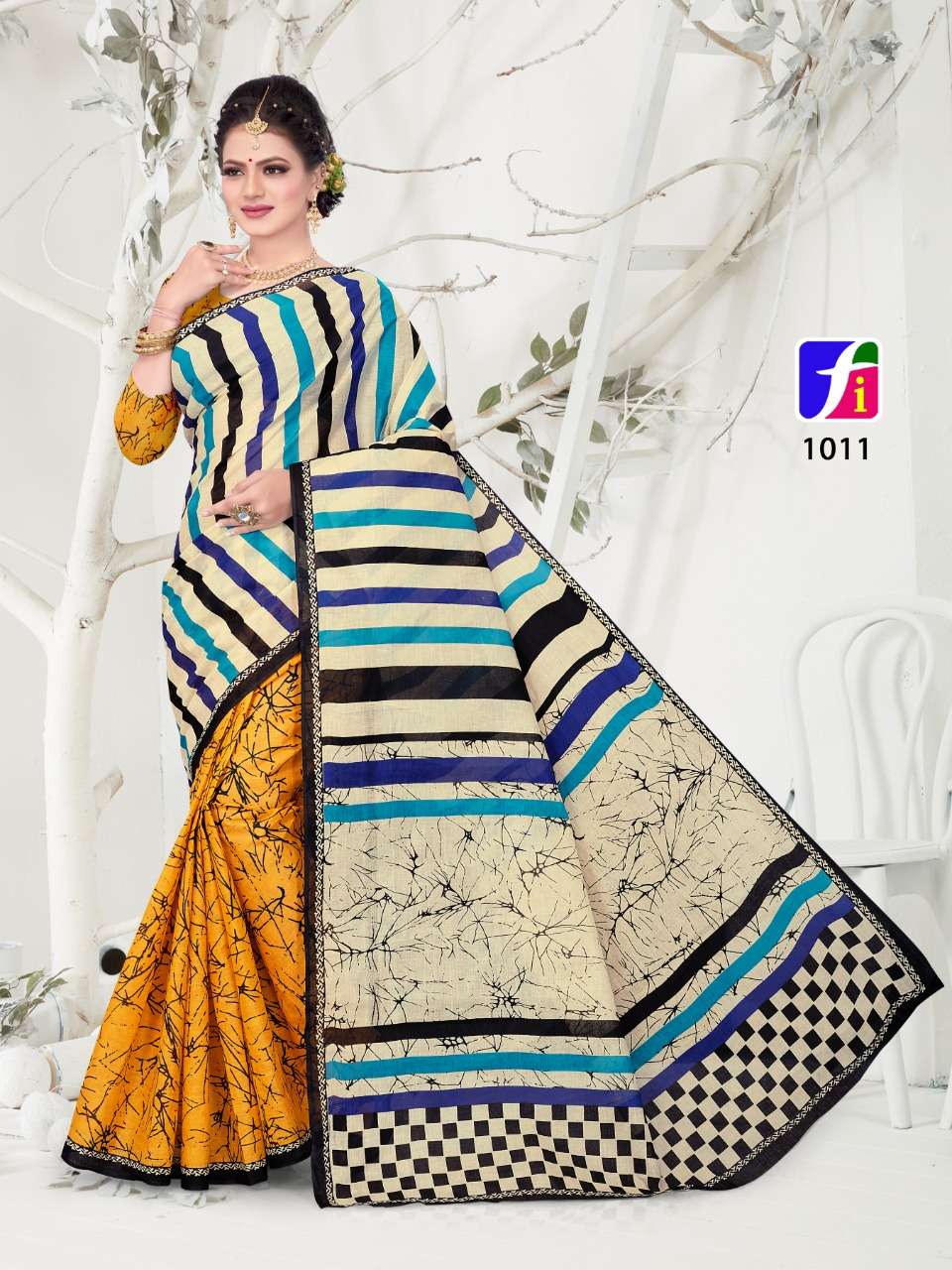 HEENA SAREES VOL-1 BY GANESHA 1018 TO 1027 SERIES INDIAN TRADITIONAL WEAR COLLECTION BEAUTIFUL STYLISH FANCY COLORFUL PARTY WEAR & OCCASIONAL WEAR COTTON PRINT SAREES AT WHOLESALE PRICE