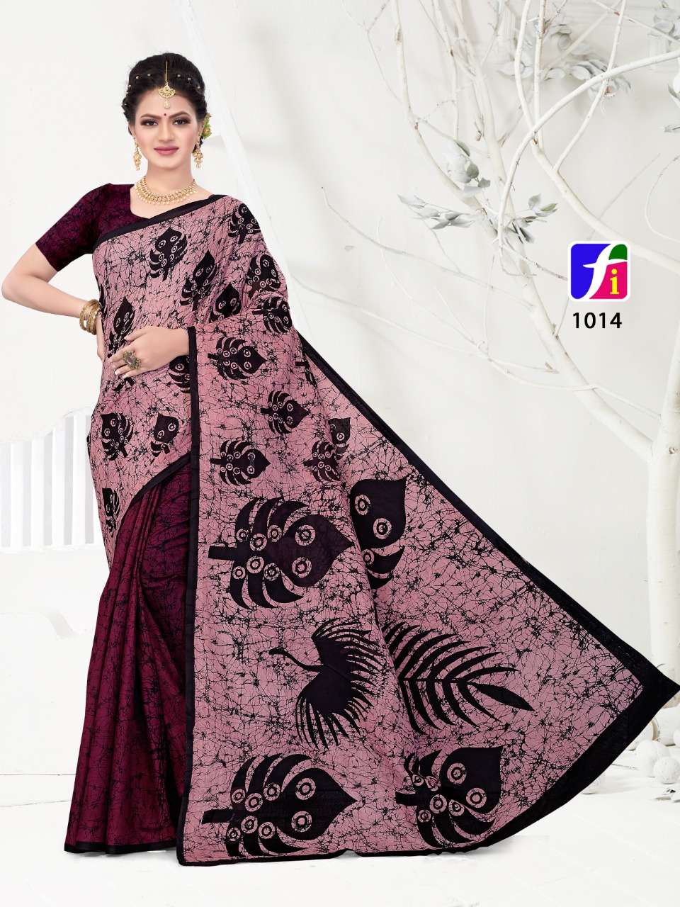 HEENA SAREES VOL-1 BY GANESHA 1018 TO 1027 SERIES INDIAN TRADITIONAL WEAR COLLECTION BEAUTIFUL STYLISH FANCY COLORFUL PARTY WEAR & OCCASIONAL WEAR COTTON PRINT SAREES AT WHOLESALE PRICE