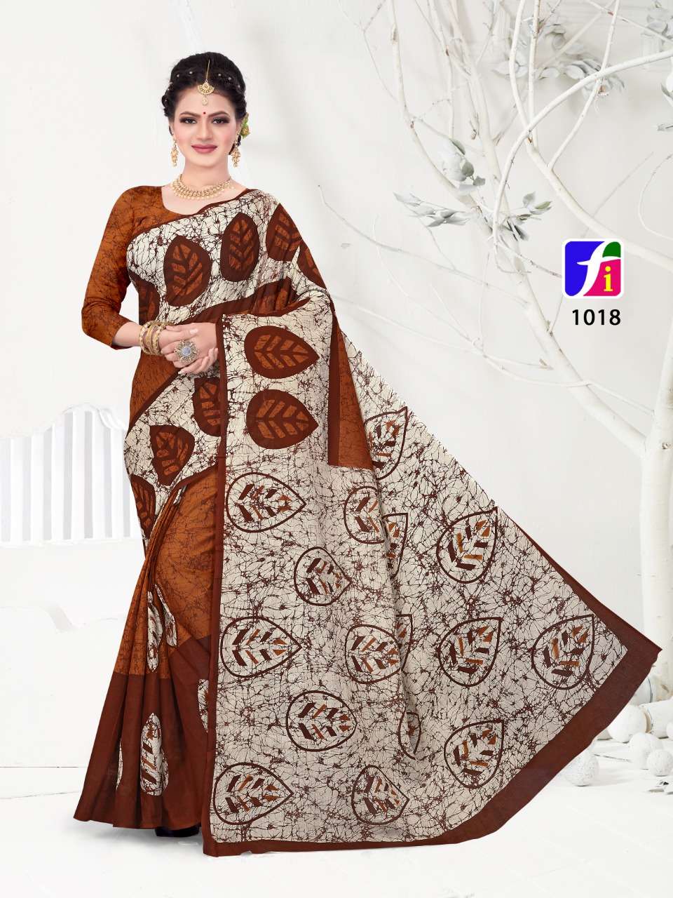 HEENA SAREES VOL-1 BY GANESHA 1018 TO 1027 SERIES INDIAN TRADITIONAL WEAR COLLECTION BEAUTIFUL STYLISH FANCY COLORFUL PARTY WEAR & OCCASIONAL WEAR COTTON PRINT SAREES AT WHOLESALE PRICE
