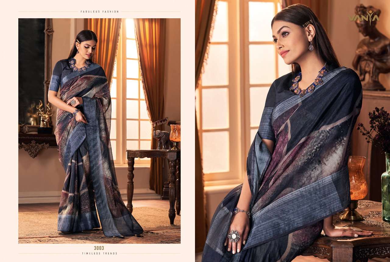 VANYA VOL-20 BY VANYA 3001 TO 3016 SERIES INDIAN TRADITIONAL WEAR COLLECTION BEAUTIFUL STYLISH FANCY COLORFUL PARTY WEAR & OCCASIONAL WEAR SILK SAREES AT WHOLESALE PRICE