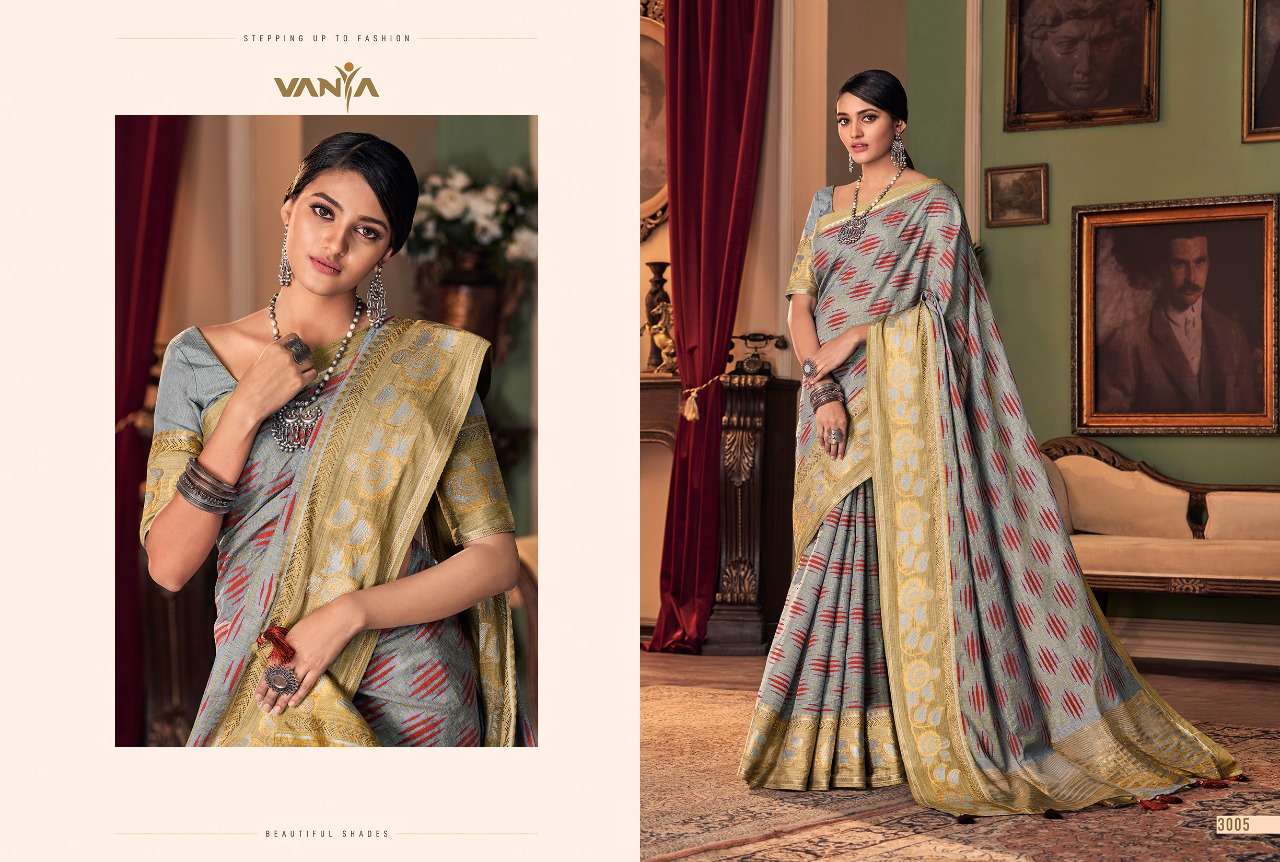 VANYA VOL-20 BY VANYA 3001 TO 3016 SERIES INDIAN TRADITIONAL WEAR COLLECTION BEAUTIFUL STYLISH FANCY COLORFUL PARTY WEAR & OCCASIONAL WEAR SILK SAREES AT WHOLESALE PRICE