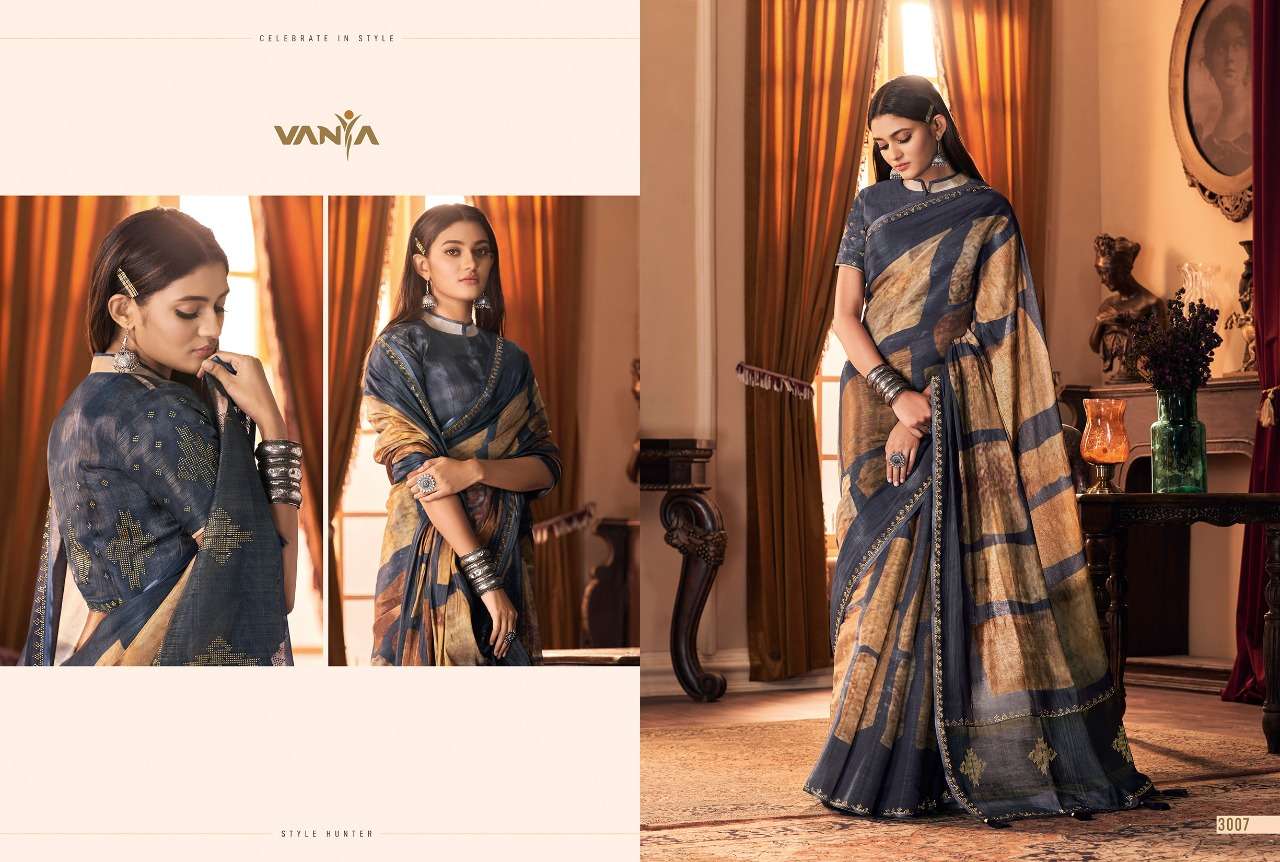 VANYA VOL-20 BY VANYA 3001 TO 3016 SERIES INDIAN TRADITIONAL WEAR COLLECTION BEAUTIFUL STYLISH FANCY COLORFUL PARTY WEAR & OCCASIONAL WEAR SILK SAREES AT WHOLESALE PRICE