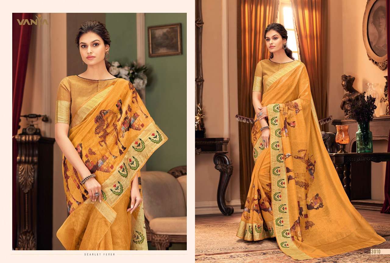 VANYA VOL-20 BY VANYA 3001 TO 3016 SERIES INDIAN TRADITIONAL WEAR COLLECTION BEAUTIFUL STYLISH FANCY COLORFUL PARTY WEAR & OCCASIONAL WEAR SILK SAREES AT WHOLESALE PRICE