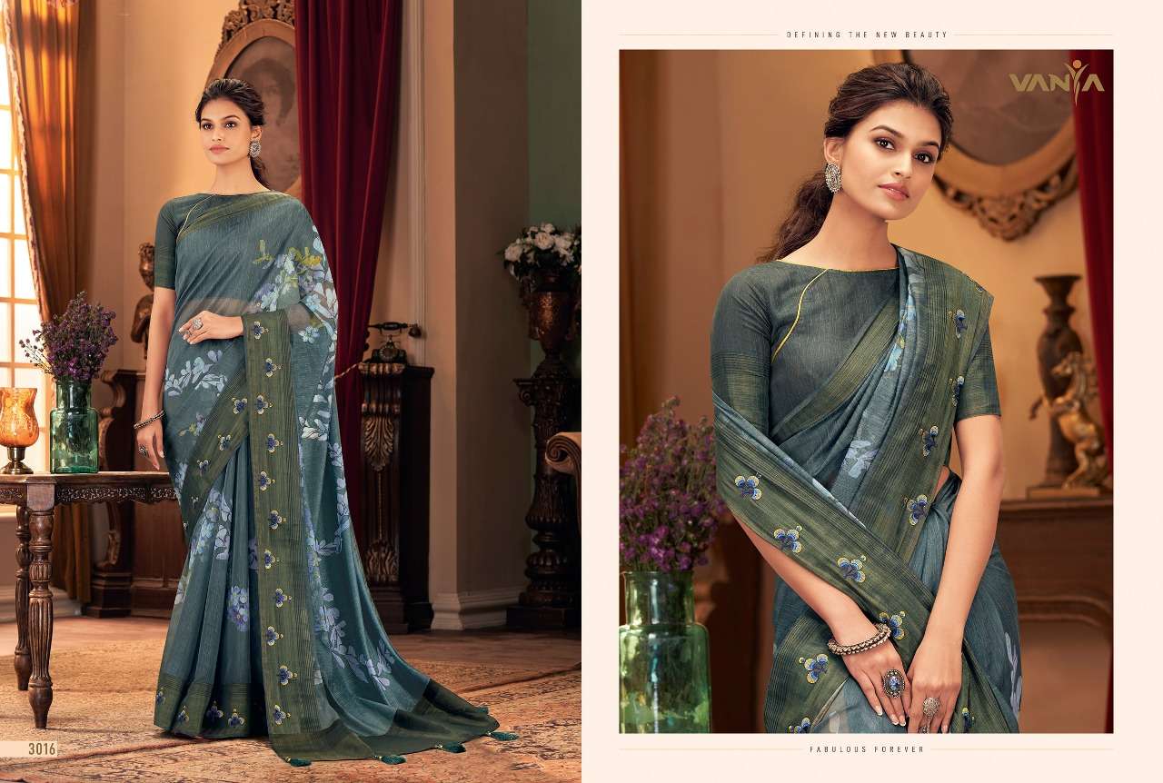 VANYA VOL-20 BY VANYA 3001 TO 3016 SERIES INDIAN TRADITIONAL WEAR COLLECTION BEAUTIFUL STYLISH FANCY COLORFUL PARTY WEAR & OCCASIONAL WEAR SILK SAREES AT WHOLESALE PRICE