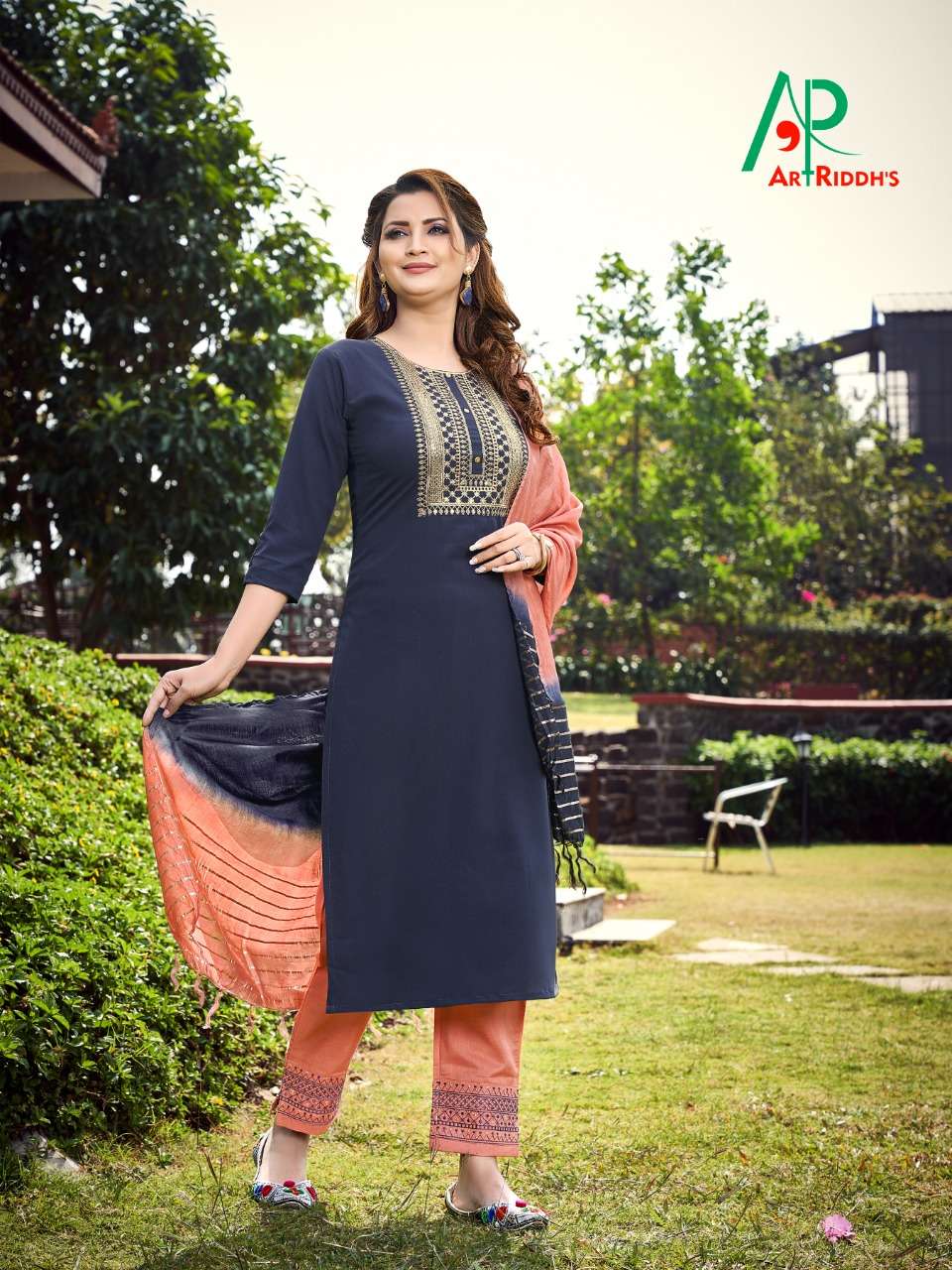 SIRAT BY ART RIDDHS 40001 TO 40006 SERIES DESIGNER SUITS BEAUTIFUL STYLISH FANCY COLORFUL PARTY WEAR & OCCASIONAL WEAR ITALIAN CRUSH EMBROIDERED DRESSES AT WHOLESALE PRICE