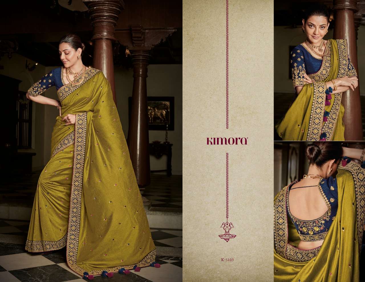 KAJAL VOL-7 BY KIMORA FASHION 5101 TO 5118 SERIES INDIAN TRADITIONAL WEAR COLLECTION BEAUTIFUL STYLISH FANCY COLORFUL PARTY WEAR & OCCASIONAL WEAR FANCY SAREES AT WHOLESALE PRICE
