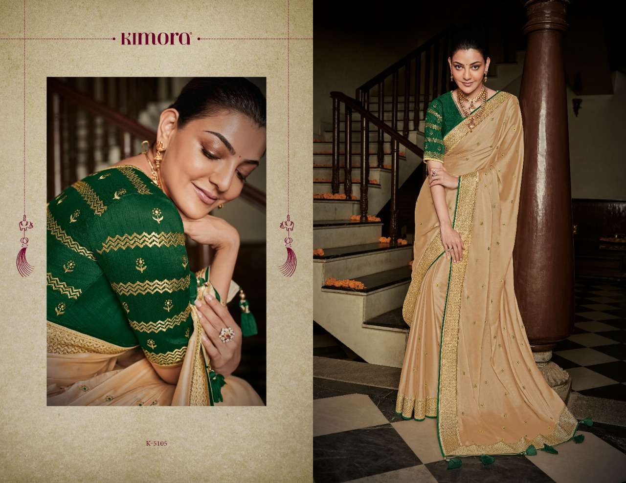 KAJAL VOL-7 BY KIMORA FASHION 5101 TO 5118 SERIES INDIAN TRADITIONAL WEAR COLLECTION BEAUTIFUL STYLISH FANCY COLORFUL PARTY WEAR & OCCASIONAL WEAR FANCY SAREES AT WHOLESALE PRICE