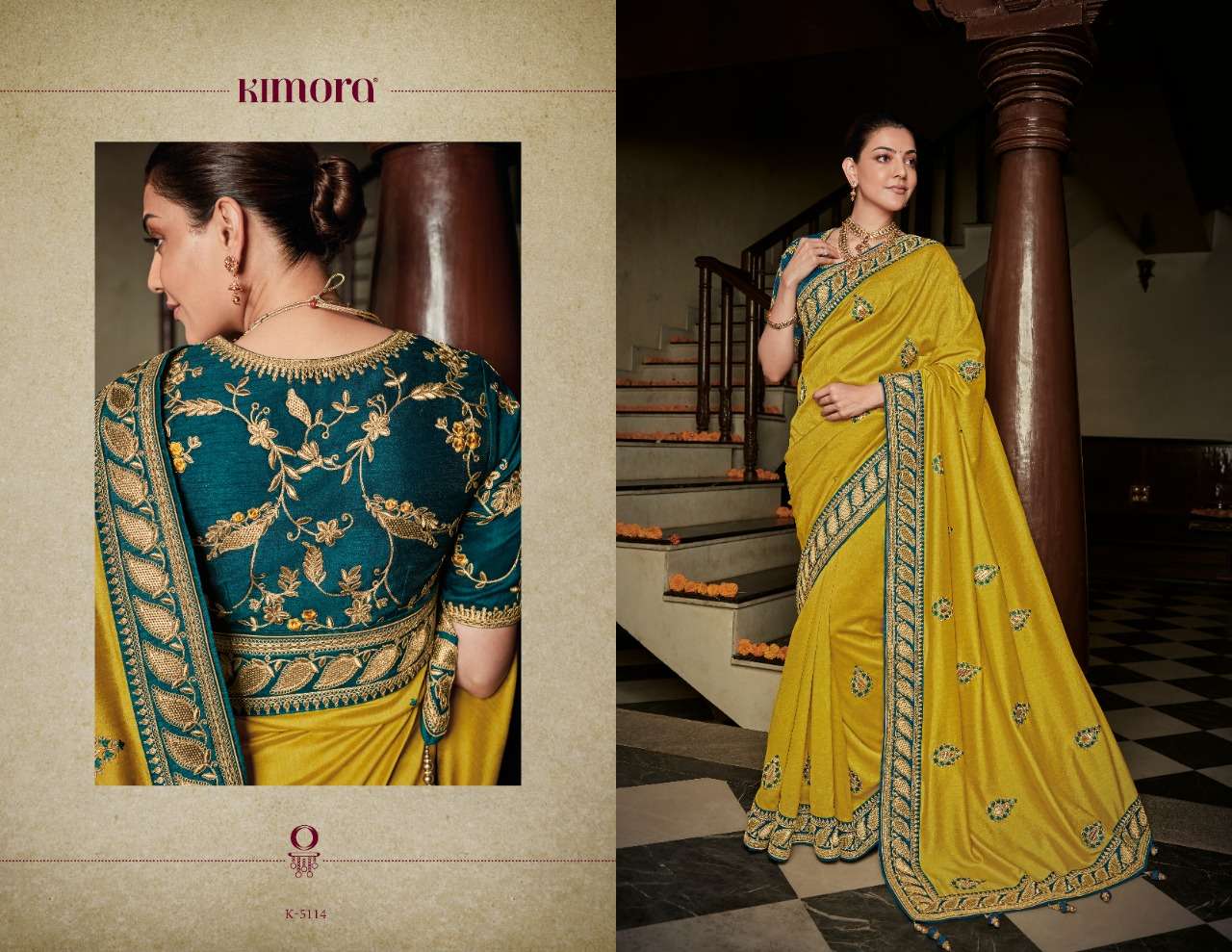KAJAL VOL-7 BY KIMORA FASHION 5101 TO 5118 SERIES INDIAN TRADITIONAL WEAR COLLECTION BEAUTIFUL STYLISH FANCY COLORFUL PARTY WEAR & OCCASIONAL WEAR FANCY SAREES AT WHOLESALE PRICE