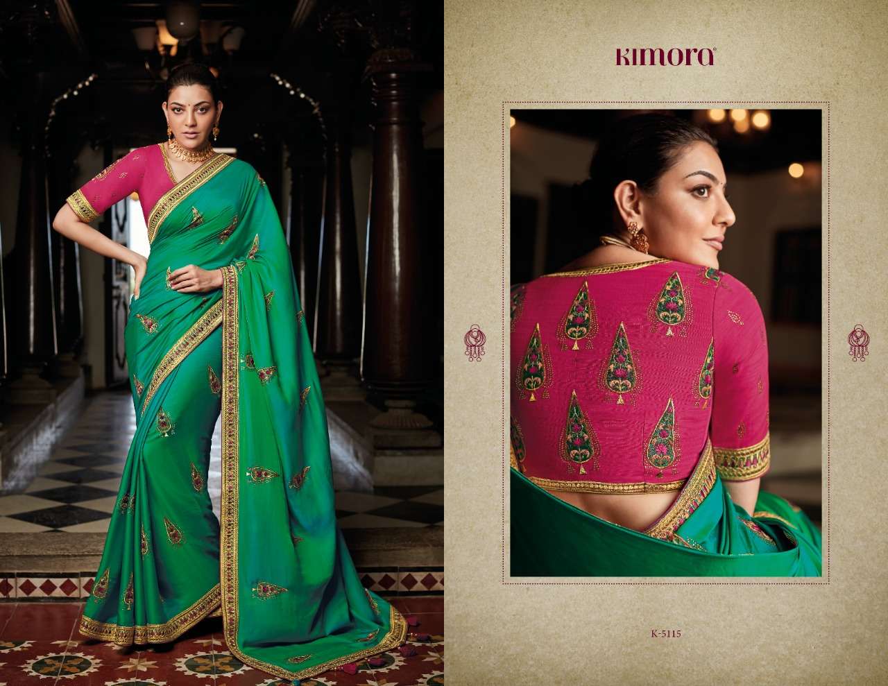 KAJAL VOL-7 BY KIMORA FASHION 5101 TO 5118 SERIES INDIAN TRADITIONAL WEAR COLLECTION BEAUTIFUL STYLISH FANCY COLORFUL PARTY WEAR & OCCASIONAL WEAR FANCY SAREES AT WHOLESALE PRICE