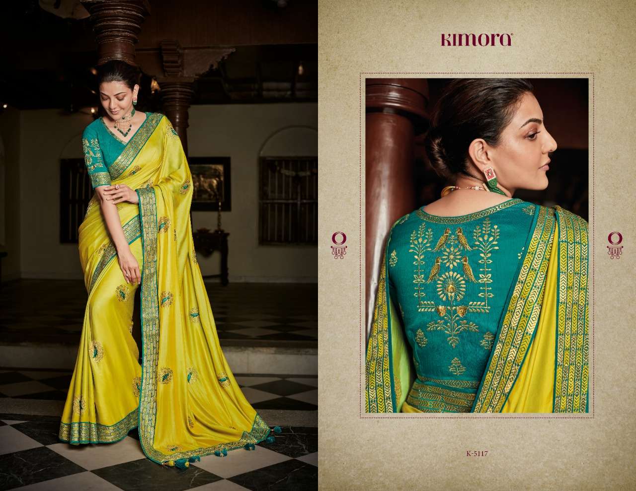 KAJAL VOL-7 BY KIMORA FASHION 5101 TO 5118 SERIES INDIAN TRADITIONAL WEAR COLLECTION BEAUTIFUL STYLISH FANCY COLORFUL PARTY WEAR & OCCASIONAL WEAR FANCY SAREES AT WHOLESALE PRICE