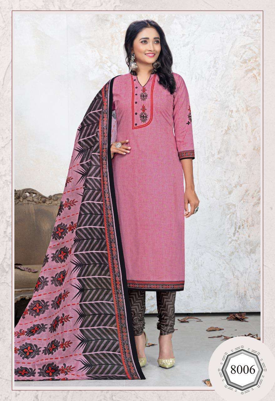 PALI EXP VOL-8 BY COTTON PLUSE 8001 TO 8012 SERIES BEAUTIFUL SUITS COLORFUL STYLISH FANCY CASUAL WEAR & ETHNIC WEAR PURE COTTON DRESSES AT WHOLESALE PRICE