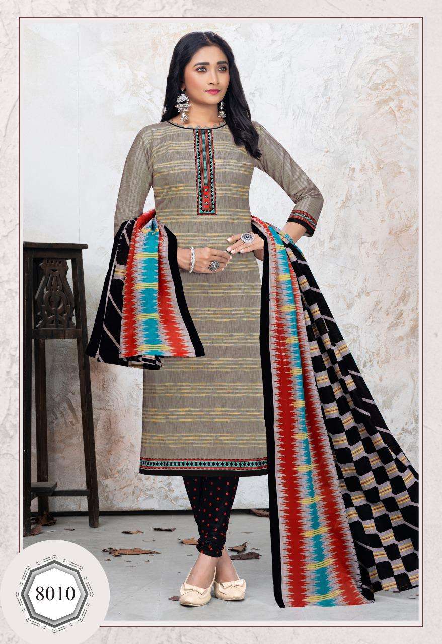 PALI EXP VOL-8 BY COTTON PLUSE 8001 TO 8012 SERIES BEAUTIFUL SUITS COLORFUL STYLISH FANCY CASUAL WEAR & ETHNIC WEAR PURE COTTON DRESSES AT WHOLESALE PRICE