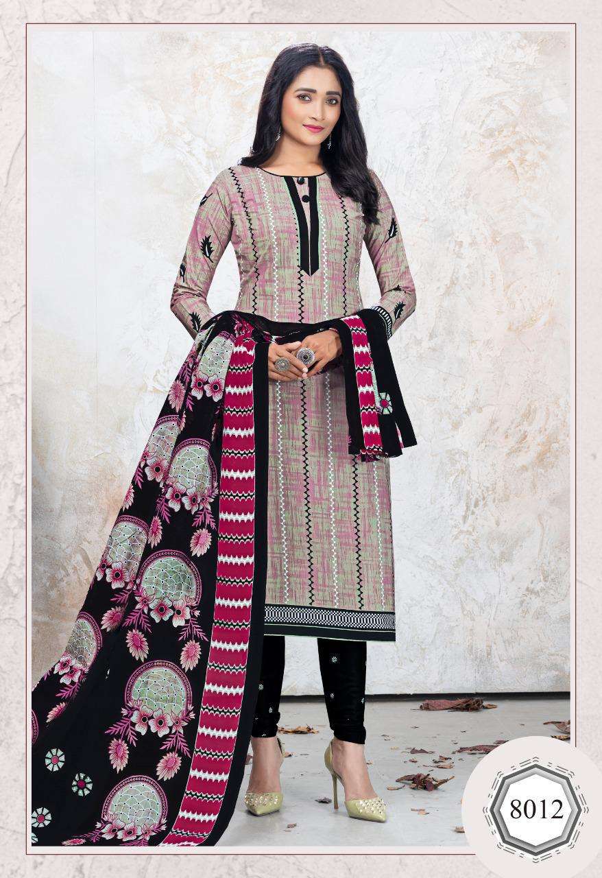 PALI EXP VOL-8 BY COTTON PLUSE 8001 TO 8012 SERIES BEAUTIFUL SUITS COLORFUL STYLISH FANCY CASUAL WEAR & ETHNIC WEAR PURE COTTON DRESSES AT WHOLESALE PRICE