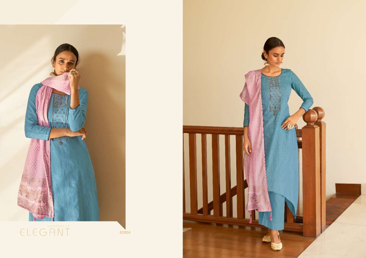 NAVELI BY ANKIT TEXTILE 52001 TO 52010 SERIES BEAUTIFUL SUITS COLORFUL STYLISH FANCY CASUAL WEAR & ETHNIC WEAR PURE LAWN COTTON PRINT WITH EMBROIDERY DRESSES AT WHOLESALE PRICE