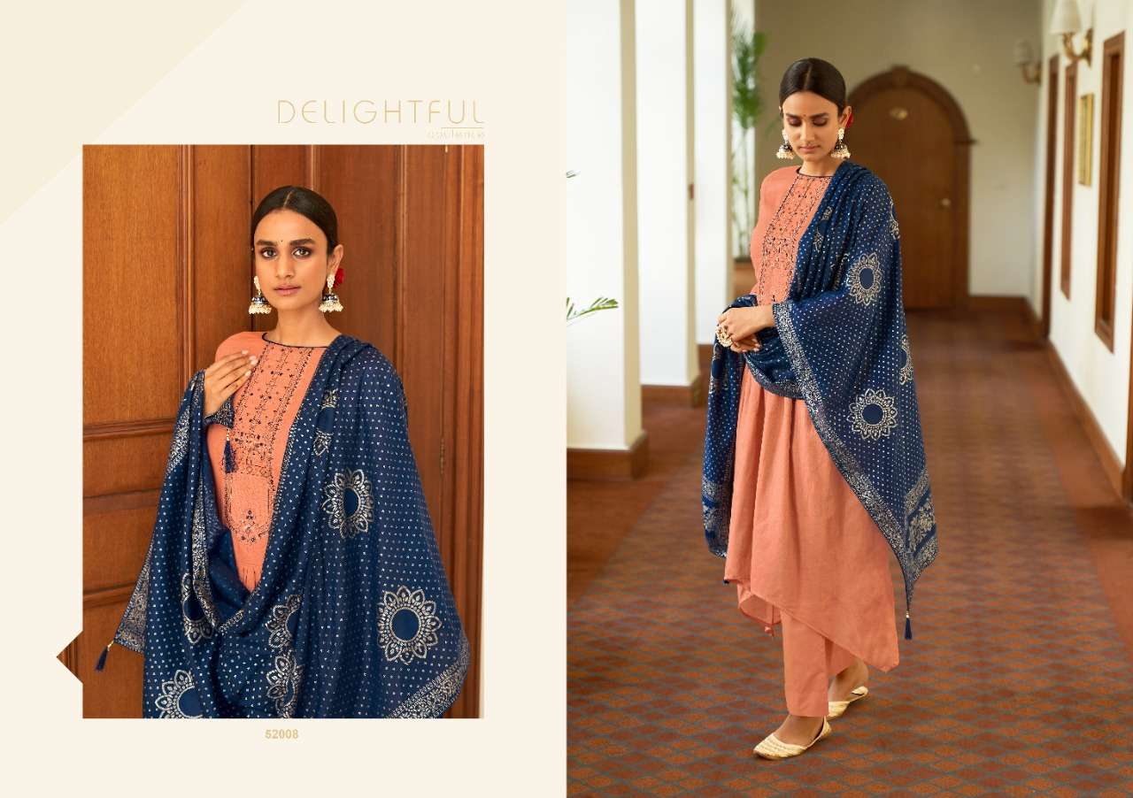 NAVELI BY ANKIT TEXTILE 52001 TO 52010 SERIES BEAUTIFUL SUITS COLORFUL STYLISH FANCY CASUAL WEAR & ETHNIC WEAR PURE LAWN COTTON PRINT WITH EMBROIDERY DRESSES AT WHOLESALE PRICE