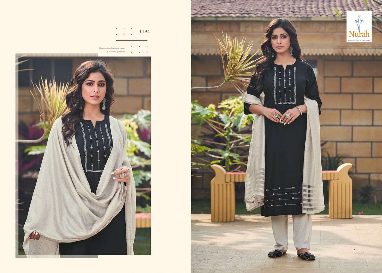 NAYAN TARA BY NURAH 1191 TO 1194 SERIES BEAUTIFUL SUITS COLORFUL STYLISH FANCY CASUAL WEAR & ETHNIC WEAR MUSLIN SILK WITH WORK DRESSES AT WHOLESALE PRICE