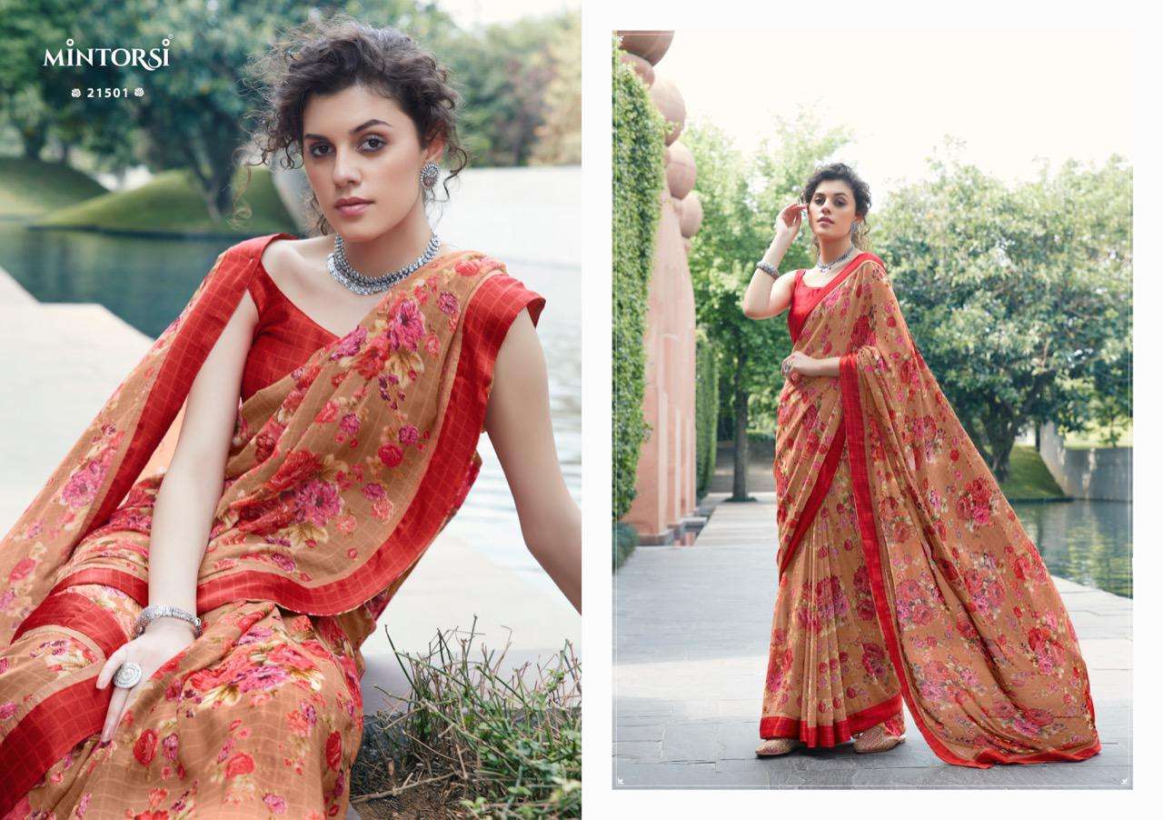 BHARATI BY MINTORSI 21501 TO 21510 SERIES INDIAN TRADITIONAL WEAR COLLECTION BEAUTIFUL STYLISH FANCY COLORFUL PARTY WEAR & OCCASIONAL WEAR WEIGHTLESS SATIN SAREES AT WHOLESALE PRICE