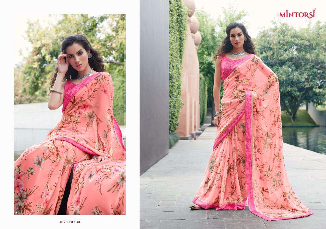 BHARATI BY MINTORSI 21501 TO 21510 SERIES INDIAN TRADITIONAL WEAR COLLECTION BEAUTIFUL STYLISH FANCY COLORFUL PARTY WEAR & OCCASIONAL WEAR WEIGHTLESS SATIN SAREES AT WHOLESALE PRICE
