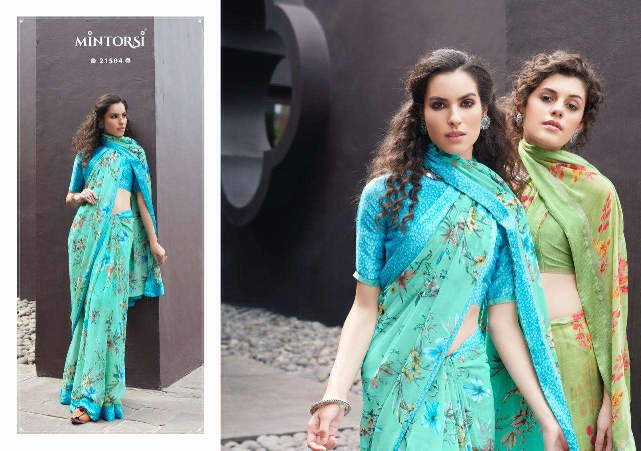 BHARATI BY MINTORSI 21501 TO 21510 SERIES INDIAN TRADITIONAL WEAR COLLECTION BEAUTIFUL STYLISH FANCY COLORFUL PARTY WEAR & OCCASIONAL WEAR WEIGHTLESS SATIN SAREES AT WHOLESALE PRICE