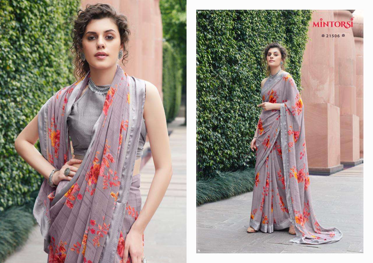 BHARATI BY MINTORSI 21501 TO 21510 SERIES INDIAN TRADITIONAL WEAR COLLECTION BEAUTIFUL STYLISH FANCY COLORFUL PARTY WEAR & OCCASIONAL WEAR WEIGHTLESS SATIN SAREES AT WHOLESALE PRICE