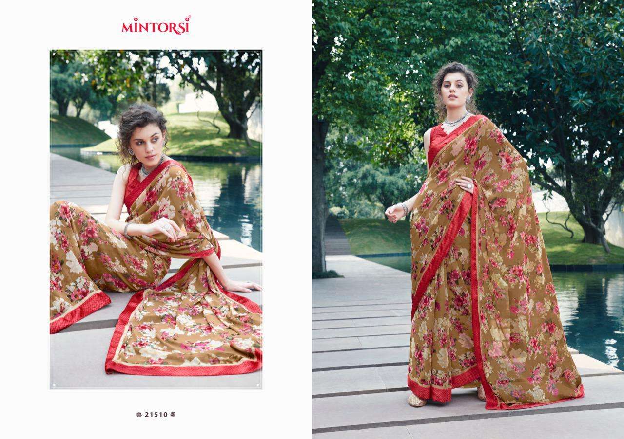 BHARATI BY MINTORSI 21501 TO 21510 SERIES INDIAN TRADITIONAL WEAR COLLECTION BEAUTIFUL STYLISH FANCY COLORFUL PARTY WEAR & OCCASIONAL WEAR WEIGHTLESS SATIN SAREES AT WHOLESALE PRICE
