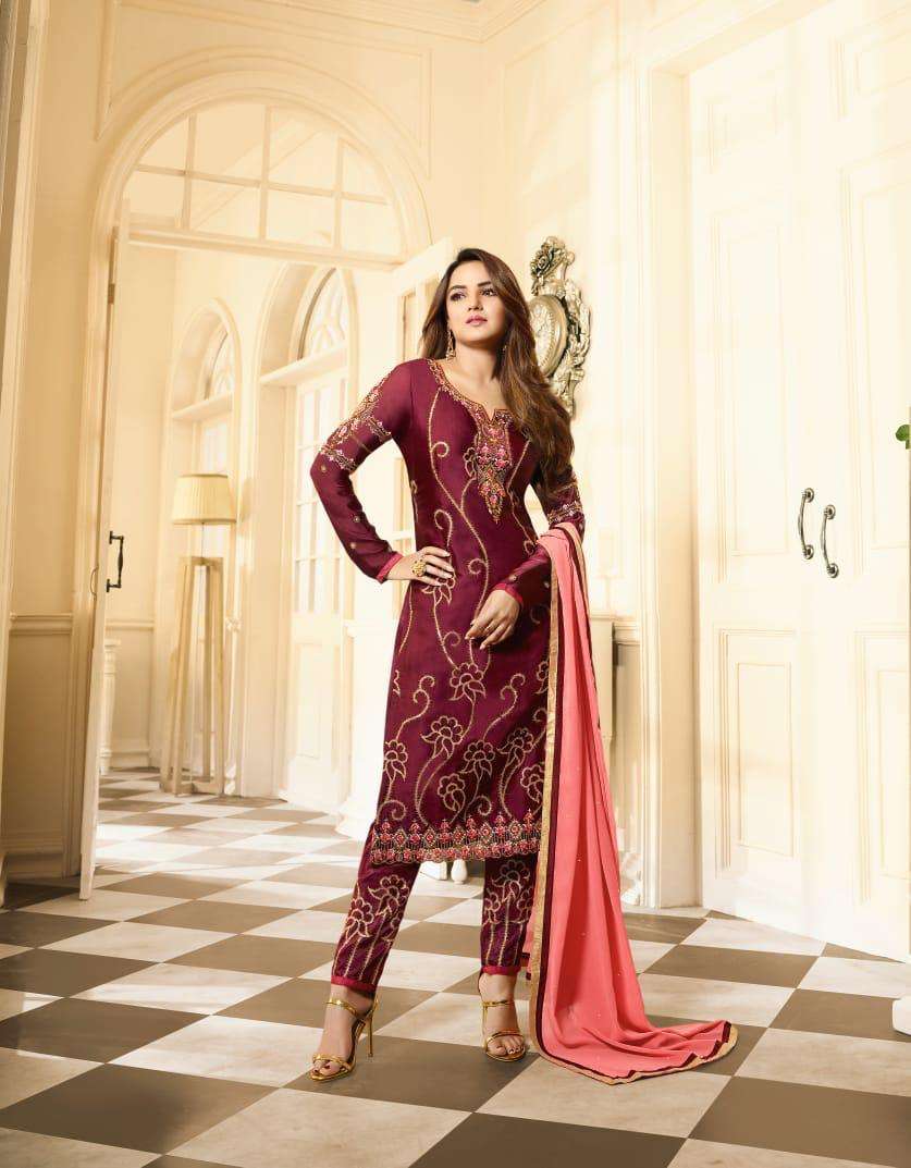 Amirah 11031 Series By Amirah 11031 To 11036 Series Beautiful Stylish Festive Suits Fancy Colorful Casual Wear & Ethnic Wear & Ready To Wear Satin Georgette Dresses At Wholesale Price