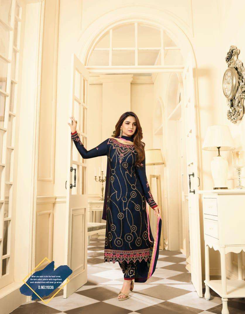 Amirah 11031 Series By Amirah 11031 To 11036 Series Beautiful Stylish Festive Suits Fancy Colorful Casual Wear & Ethnic Wear & Ready To Wear Satin Georgette Dresses At Wholesale Price