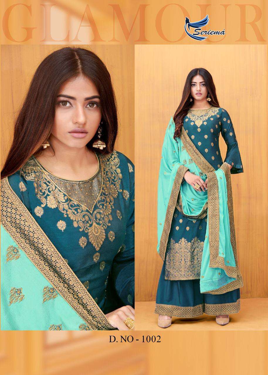 ZARAA BY SPARROW 1001 TO 1006 SERIES BEAUTIFUL STYLISH SHARARA SUITS FANCY COLORFUL CASUAL WEAR & ETHNIC WEAR & READY TO WEAR VISCOSE DOLA JACQUARD DRESSES AT WHOLESALE PRICE