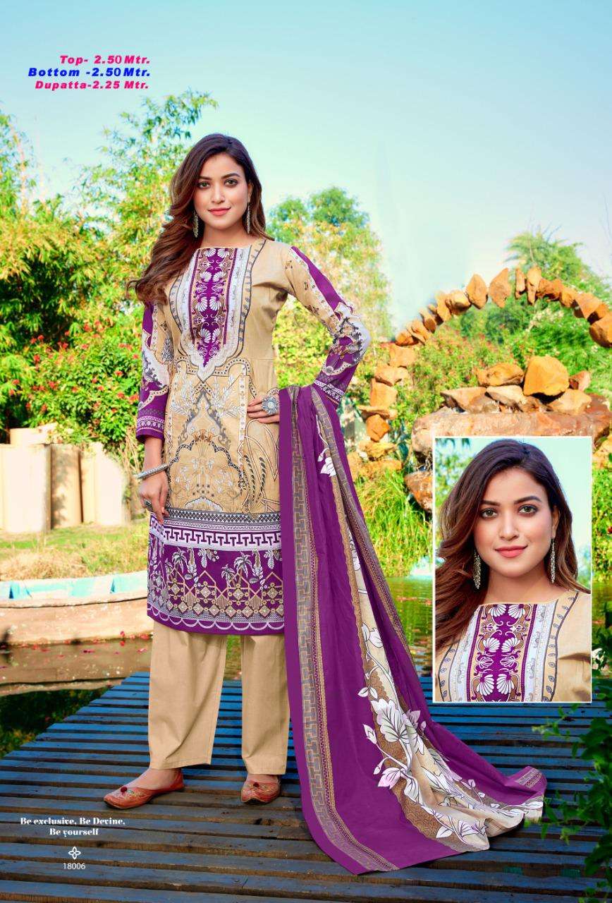 AALIYA VOL-18 BY APANA COTTON 18001 TO 18010 SERIES BEAUTIFUL COLORFUL STYLISH PRETTY PARTY WEAR CASUAL WEAR OCCASIONAL WEAR PURE COTTON DRESSES AT WHOLESALE PRICE