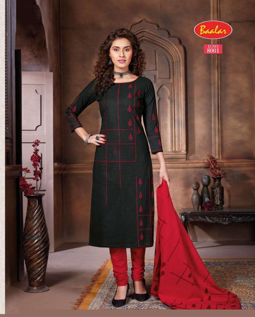 ZAARA VOL-8 BY BAALAR 8001 TO 8028 SERIES BEAUTIFUL STYLISH SUITS FANCY COLORFUL CASUAL WEAR & ETHNIC WEAR & READY TO WEAR PURE COTTON PRINTED DRESSES AT WHOLESALE PRICE