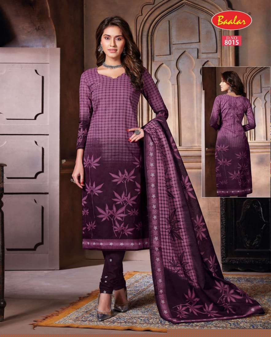 ZAARA VOL-8 BY BAALAR 8001 TO 8028 SERIES BEAUTIFUL STYLISH SUITS FANCY COLORFUL CASUAL WEAR & ETHNIC WEAR & READY TO WEAR PURE COTTON PRINTED DRESSES AT WHOLESALE PRICE